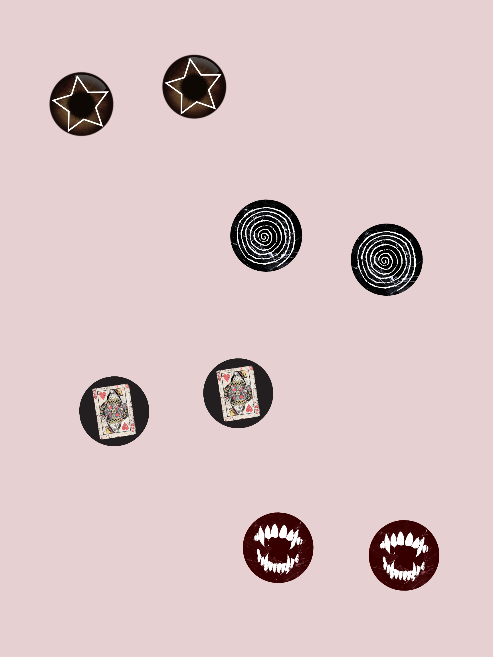 custom eye chips (set of 4)