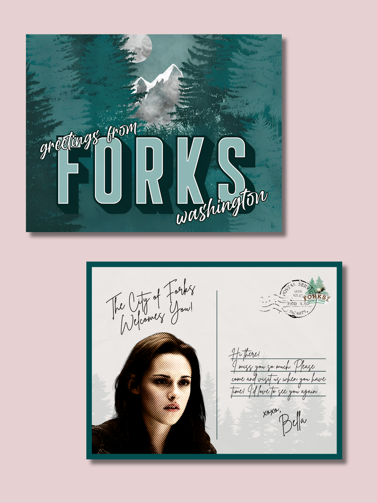 bella swan postcard